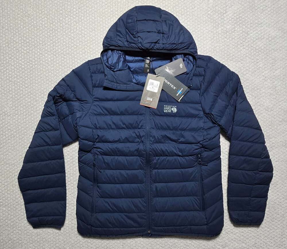 Mountain Hardwear Deloro Down Full Zip Hoody Men's Blue M New